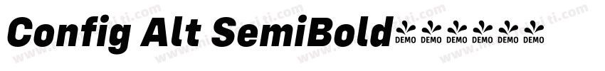 Config Alt SemiBold字体转换